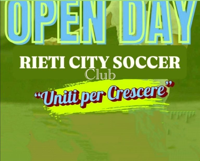 Open Day ASD Rieti City Soccer Club, Miccadei: “Vi aspettiamo in tanti”
