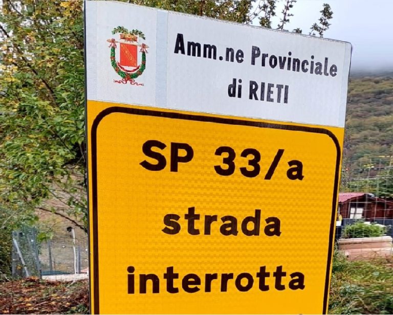 Compie 21 anni la frana mai ripristinata sulla SP33/a nella Valle del Turano