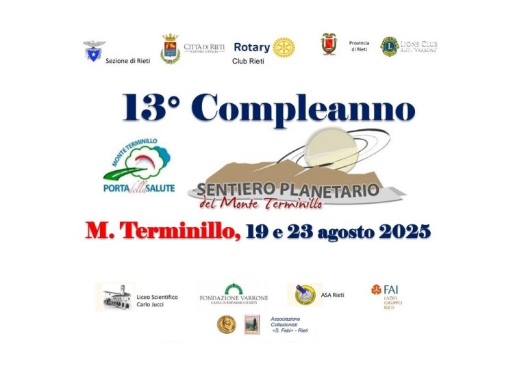 Si festeggiano i 13 anni del Sentiero Planetario sul Monte Terminillo – IL PROGRAMMA