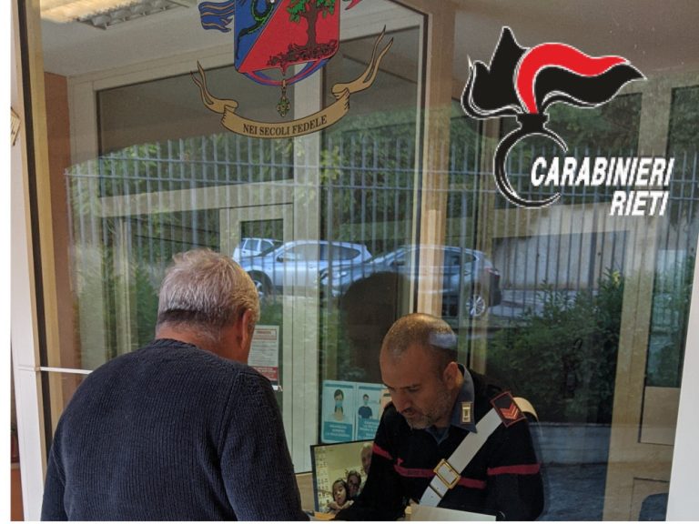 Truffatore seriale di anziani denunciato dai Carabinieri a Cantalice