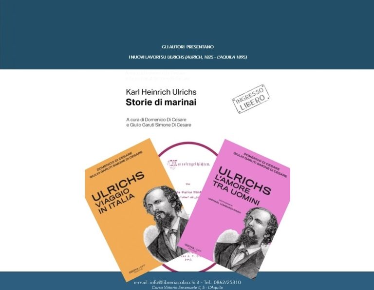 Ulrichs, bicentenario della nascita e presentazione dei libri a lui dedicati