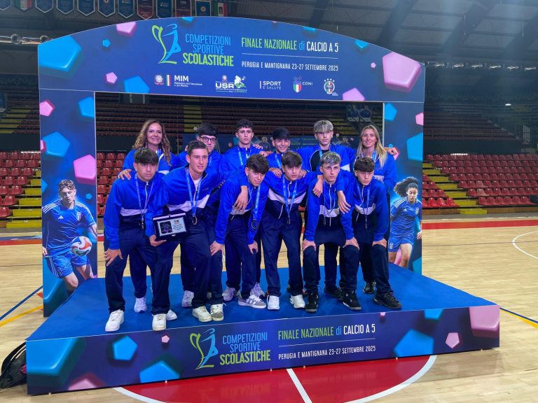 Medaglia di bronzo per l’Istituto Rosatelli di Rieti al Campionato Nazionale Studentesco di Calcio a Cinque