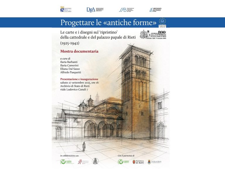 GEP 2025 e Giubileo della cattedrale di Rieti: all’Archivio di Stato una mostra sui restauri del duomo e del palazzo papale