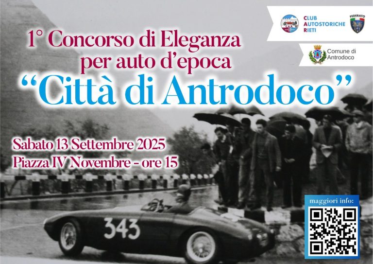 1° Concorso di Eleganza per auto storiche Città di Antrodoco
