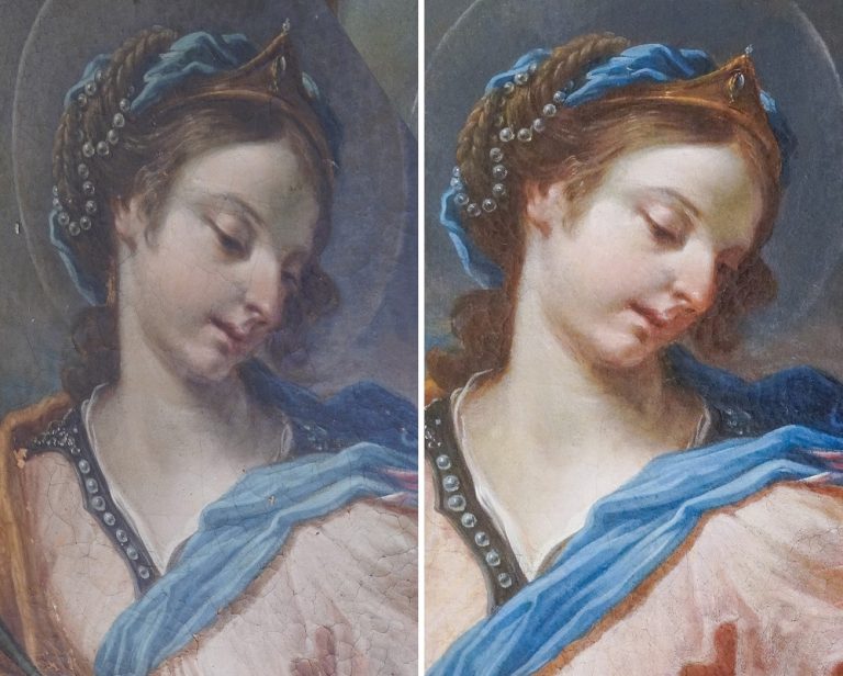 Tornano al Museo Civico i quattro ovali di San Benedetto restaurati dall’Università della Tuscia