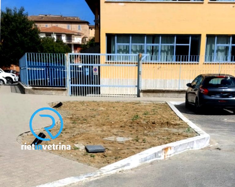 SEI TU IL REPORTER di Rietinvetrina – “Realizzata un’aiuola davanti al cancello scorrevole della scuola Minervini”