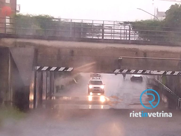 Rieti, sottopasso della Questura in via di allagamento