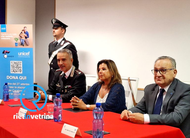 UNICEF Rieti e Arma Carabinieri insieme per i bambini coinvolti nelle guerre