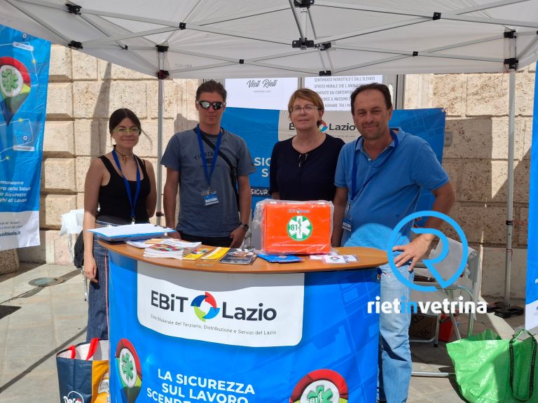 L’info-point EBiT Lazio a Rieti per la 7ª edizione de “La Sicurezza sul lavoro scende in strada”