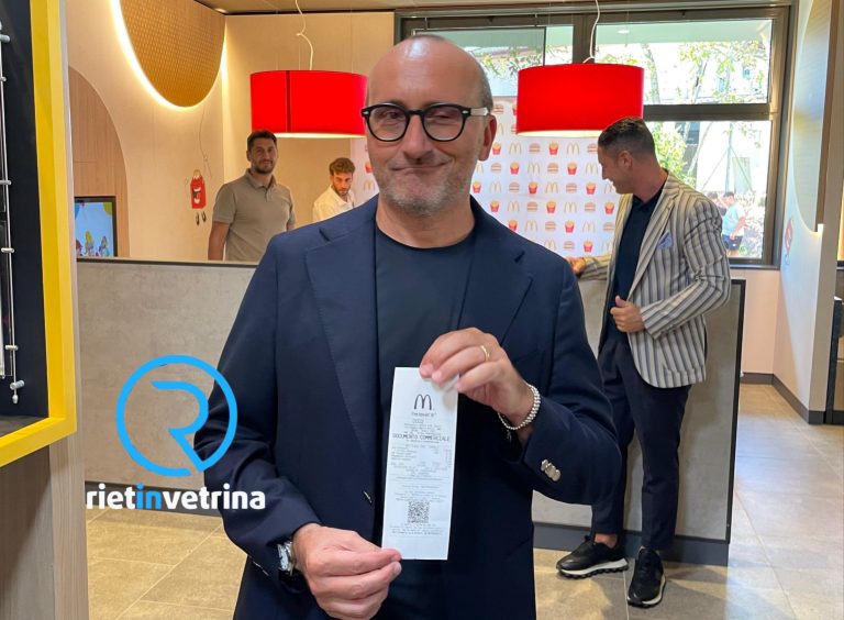 ►VIDEO – Nuovo McDonald’s Rieti, intervista a Paolo Orabona: “Grazie a tutti. Inaugurazione oggi 19 settembre in memoria di mio padre”