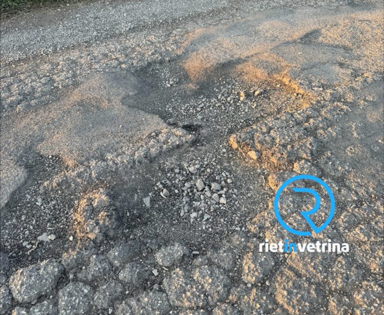 SEI TU IL REPORTER di Rietinvetrina – Sabina: “In via Zannetti tra Cantalice e la SR79 si sono aperti dei crateri”