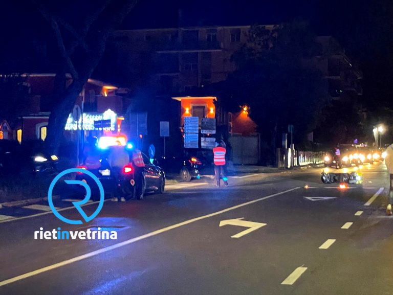 Incidente auto-moto incrocio via Salaria – Terminillese