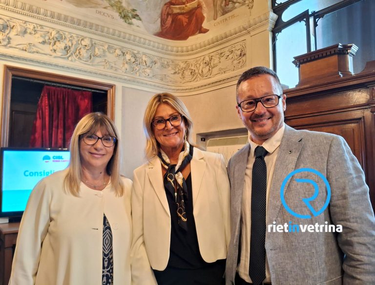 Inaugurata nuova sede CISL Rieti in piazza Oberdan, Pelecca: “Finalmente il Reatino è destinatario di risorse economiche significative”