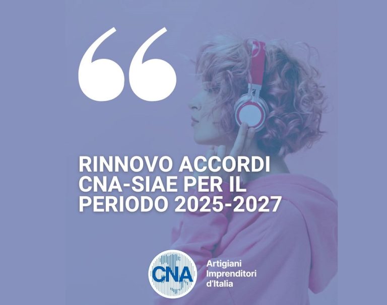 CNA sottoscrive accordo con la SIAE
