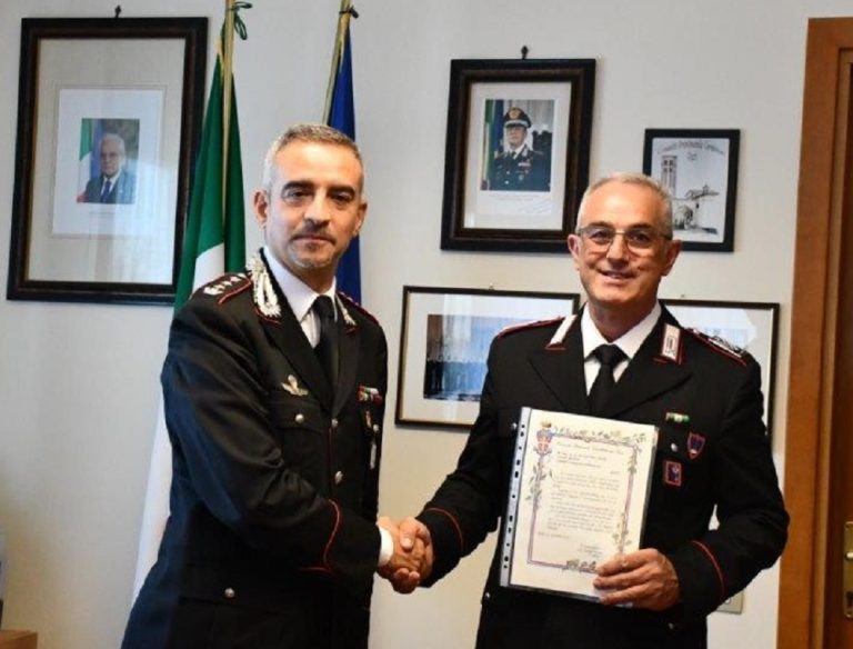 Il brigadiere Claudio Di Matteo va in pensione: il commiato dell’Arma Carabinieri