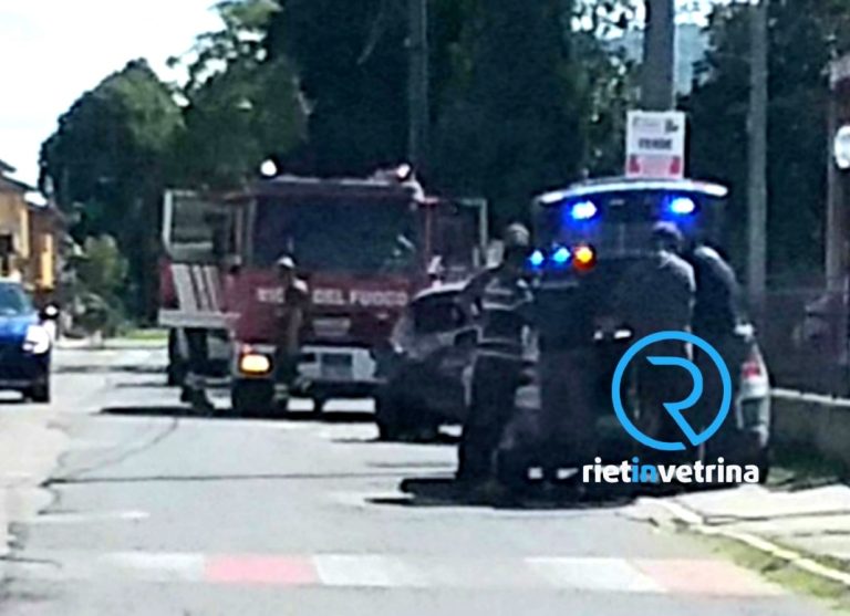 Incidente in via Martiri delle Fosse Reatine a Quattro Strade