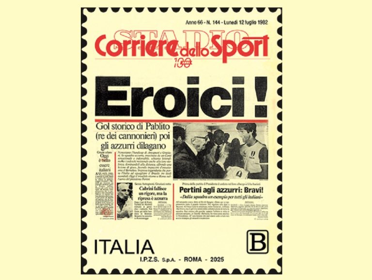 Emesso francobollo dedicato al Corriere dello Sport, nel 100° anniversario