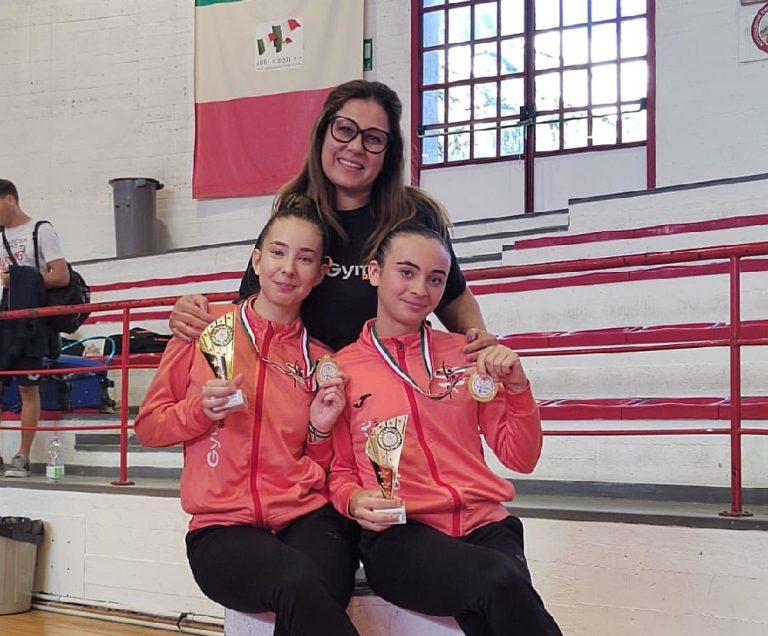 Ginnastica artistica, Azzurra Reisoni ed Elisa Berardi Campionesse Regionali nella specialità di coppia