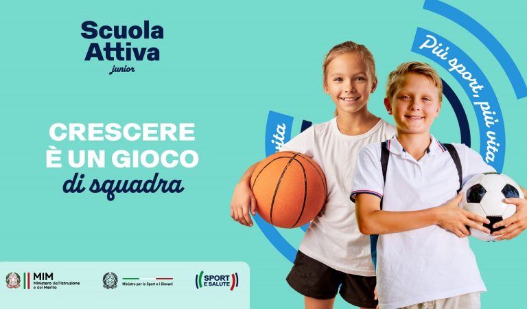 Riparte “Scuola Attiva”: attività motoria, sport e corretti stili di vita tra i banchi