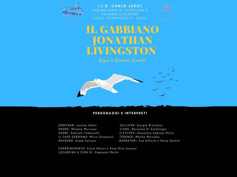 Gli studenti del Laboratorio di scrittura e drammatizzazione del Liceo Scientifico Jucci presentano l’atto unico de: “Il gabbiano Jonathan Livingstone”