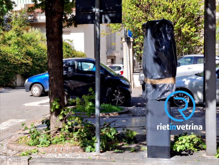Parchimetri per la sosta a pagamento montati anche in viale Canali