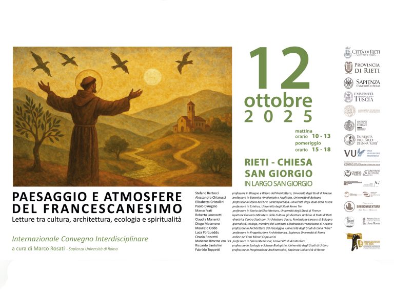 Convegno Internazionale di Studi Interdisciplinare: “Paesaggio e Atmosfere del Francescanesimo”