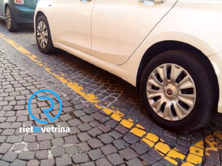 Rieti, strisce gialle per i residenti del centro storico: nascono le soste CS ed E