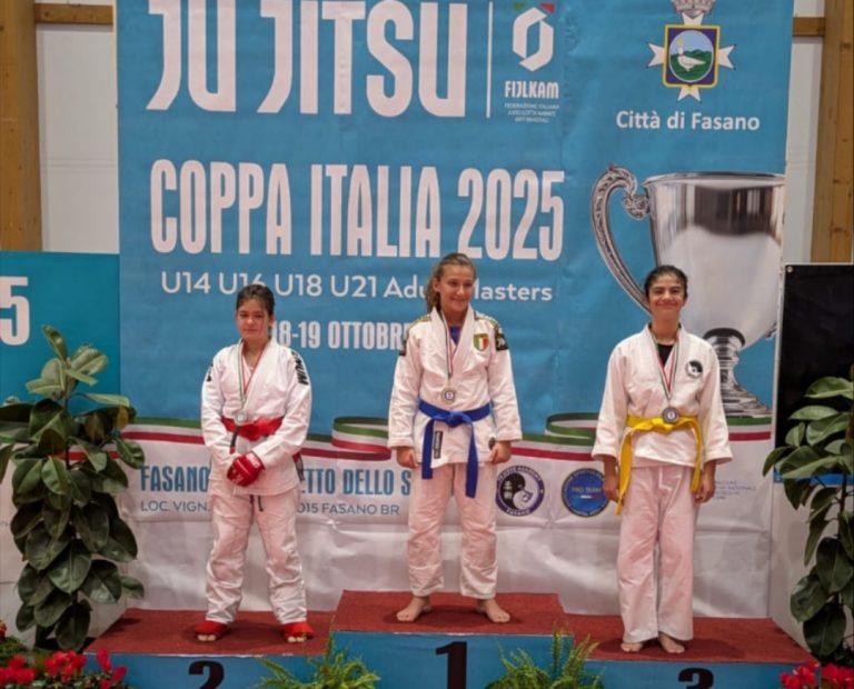 Coppa Italia Ju Jitsu FIJLKAM, Sofia Andolfi conquista il 3° posto nel Fighting System