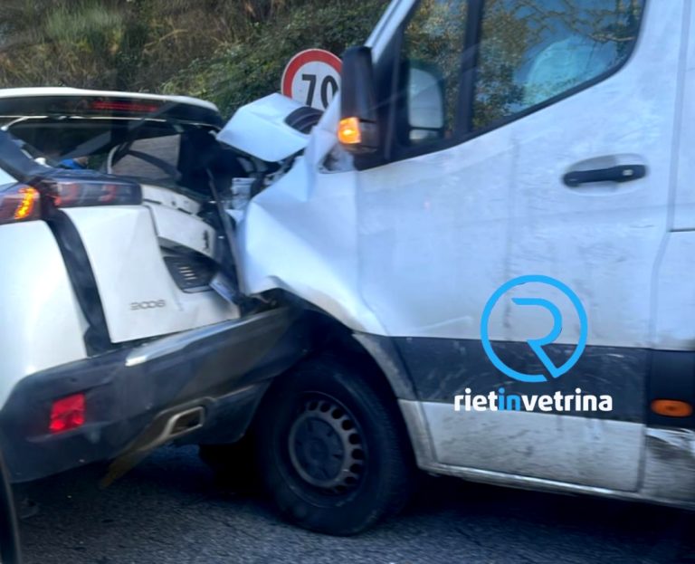 Incidente stradale nella Salaria per L’Aquila uscita Cittaducale. Ferito trasportato in ospedale