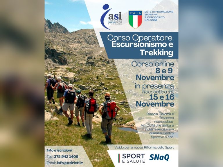 Aperte le iscrizioni al “Corso di Formazione per Operatore di Escursionismo e Trekking di I Livello