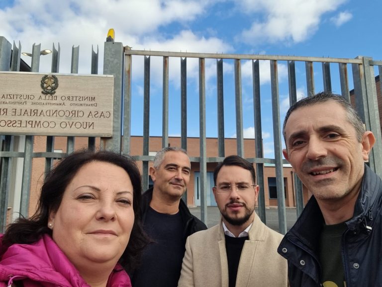 La FNS CISL Roma Capitale e Rieti visita il Carcere di Rieti: “Si evidenzia un sovraffollamento con più 216 detenuti e carenza di personale”