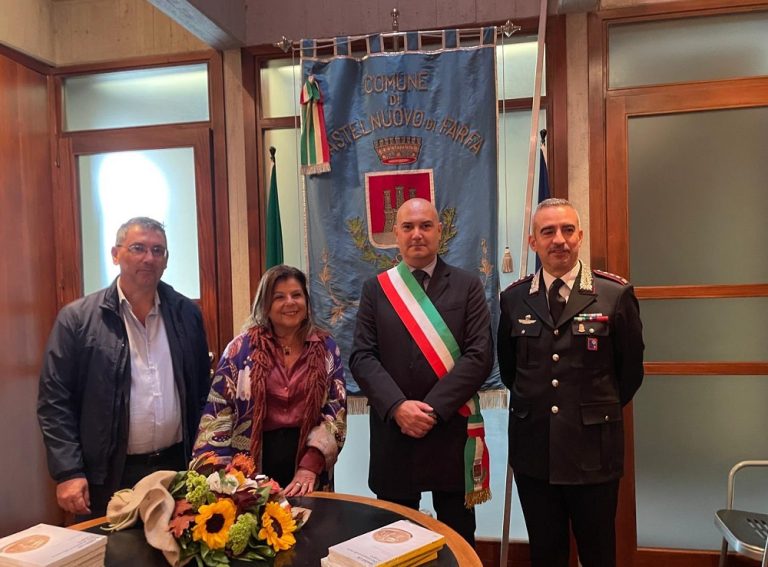 Il prefetto Pinuccia Niglio e il comandante Arma Carabineiri Valerio Marra visitano Castelnuovo di Farfa