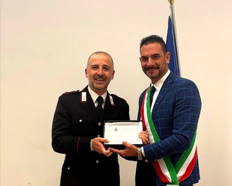Il Comune di Cantalice saluta e ringrazia il maresciallo Marco Azzarello