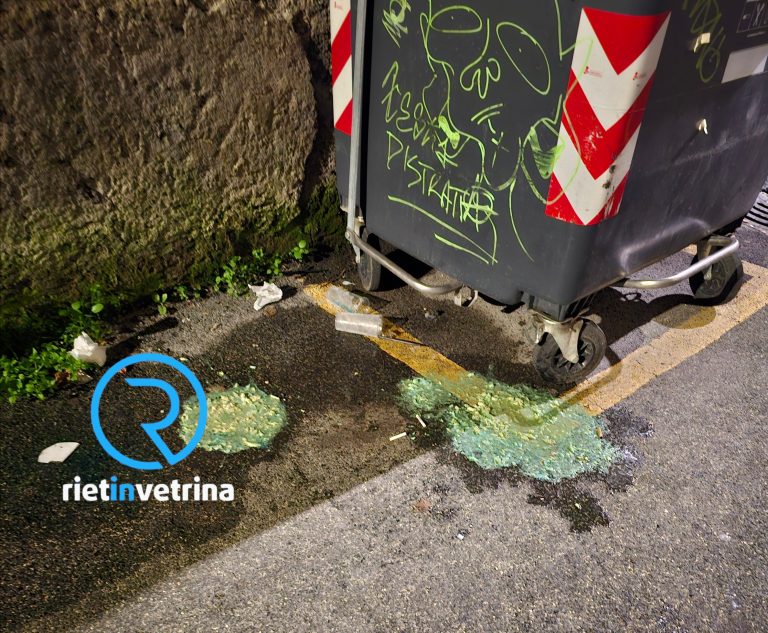 SEI TU IL REPORTER di Rietinvetrina – Alessandro: “In via Sant’Agnese forte degrado: vomito, schiamazzi, sporcizia”