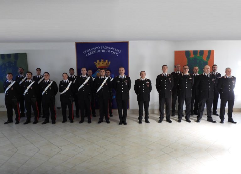 Undici giovani Carabinieri ai Comandi Stazione della provincia di Rieti