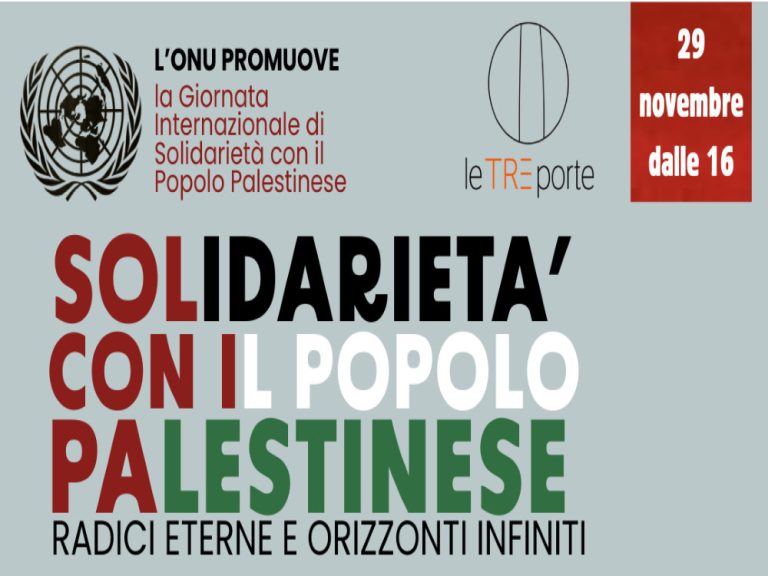 Giornata Internazionale di Solidarietà con il Popolo Palestinese