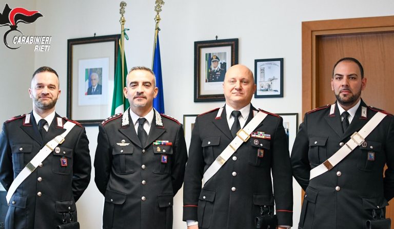 Neopromozione per i carabinieri Cristiano Brunori, Matteo Desideri e Michele Verrillo