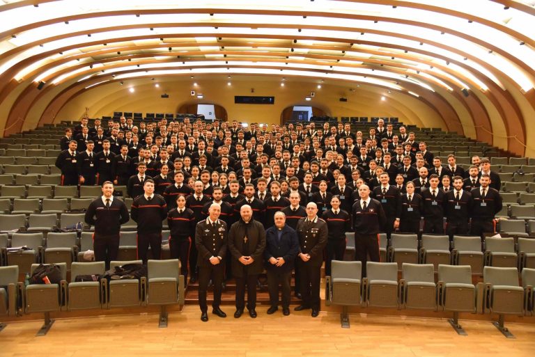 Il vescovo Piccinonna ha incontrato gli oltre 200 Allievi della Scuola Forestale Carabinieri di Cittaducale