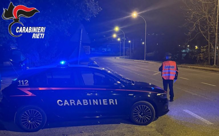 Rieti e provincia, triplicate le denunce per guida sotto l’effetto di stupefacenti