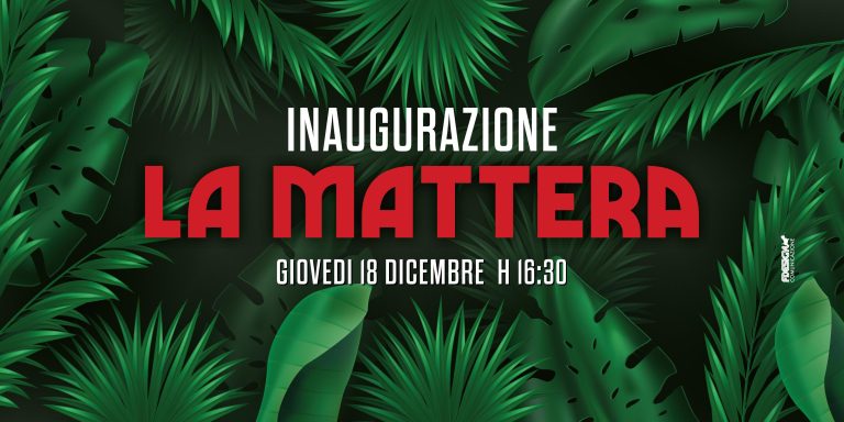 “La Mattera” apre in via Emilio Greco, 4 il nuovo punto vendita. Giovedi 18 dicembre l’inaugurazione