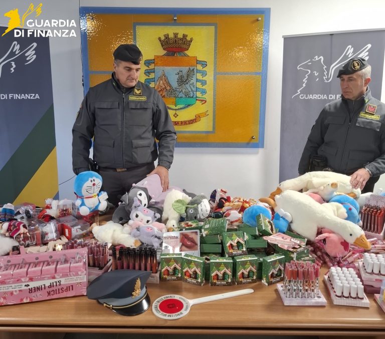 Guardia di Finanza di Rieti sequestra 30.000 prodotti pericolosi per la salute