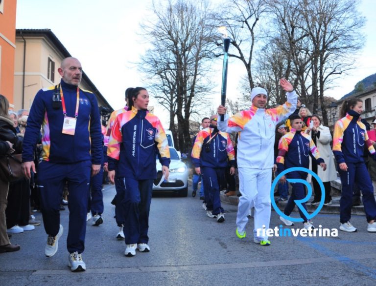 Rieti ha accolto la Fiamma Olimpica di Milano – Cortina 2026 – LE FOTO