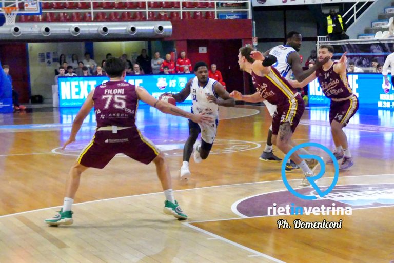 Sebastiani Rieti perde in casa contro la Libertas Livorno