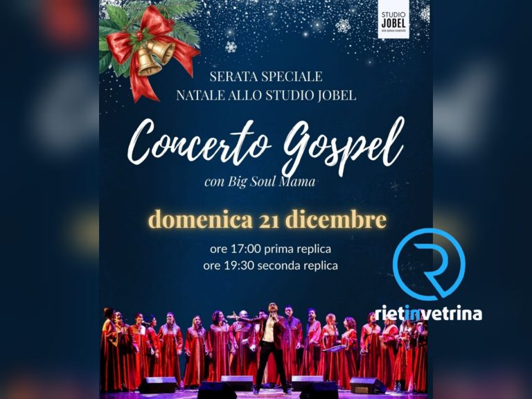 Rieti, domenica 21 dicembre Concerto Gospel in centro storico