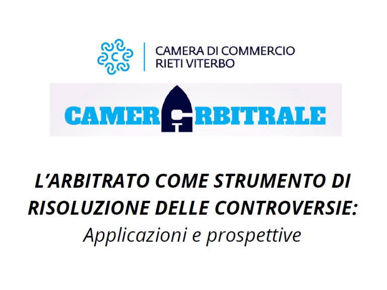 L’arbitrato come strumento di risoluzione delle controversie: applicazioni e prospettive, webinar gratuito il 18 dicembre