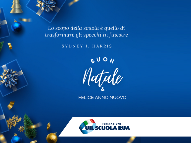 La UIL Scuola RUA Rieti augura Serene Festività Natalizie e Buon Anno