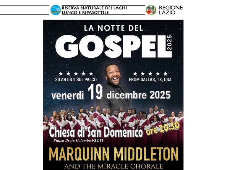 Nella Chiesa di San Domenico concerto Gospel gratuito con il gruppo “Marquinn Middleton & The miracle Chorale”