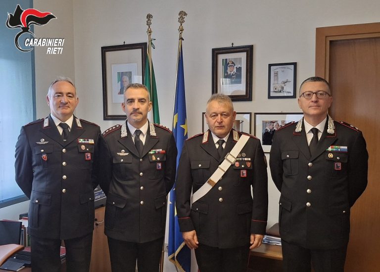 L’appuntato Pino Ferrara va in pensione: il saluto dell’Arma Carabinieri di Rieti