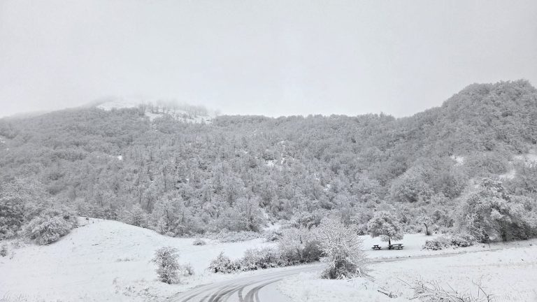 Cittareale sotto la coltre di neve