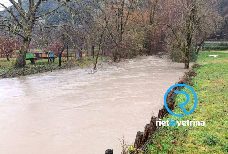 Casette, esondato il Fiume Salto